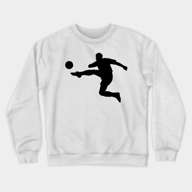 Dark Shadow Football/Soccer Player Crewneck Sweatshirt by Normo Apparel